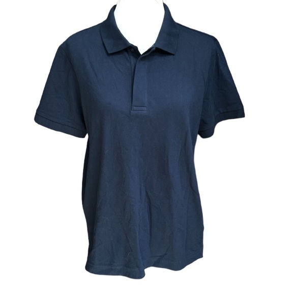 Everlane The Performance Polo Shirt Navy Blue Size Medium - Picture 9 of 9